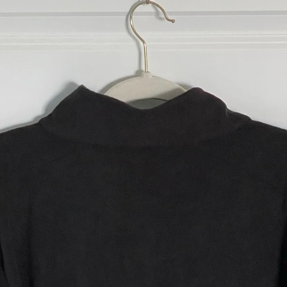 New! Rains Black Fleece Half Zip Pullover Top nwt 29700 - Picture 9 of 15
